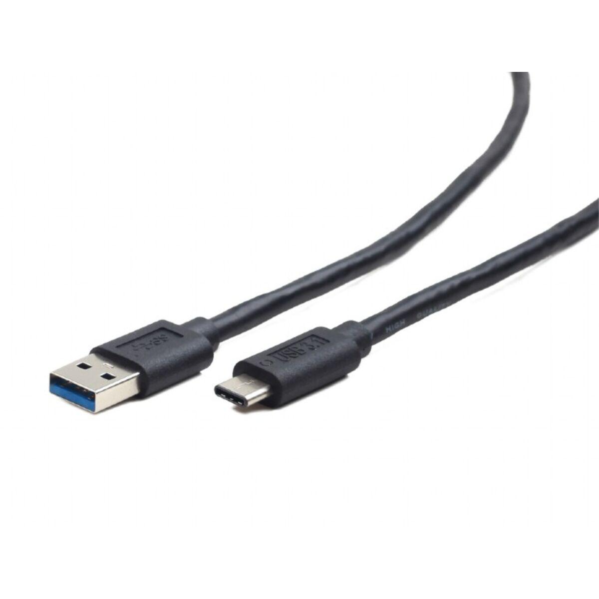 Cablexpert USB-C til USB-A kabel 0,1 m - sort billede