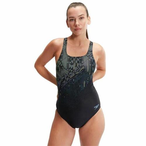 Badedragt til piger Speedo Digital Printed Medalist Sort 36