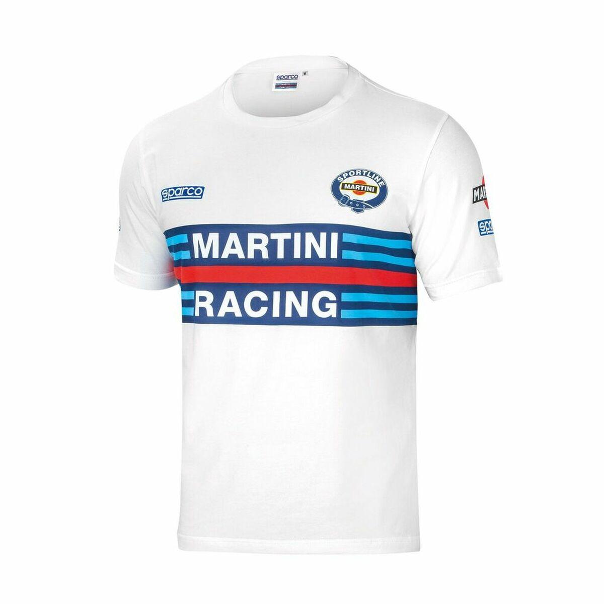 Kortærmet T-shirt Sparco S01274MRBI1S Hvid