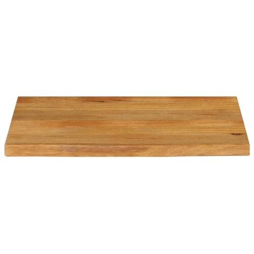 Bordplade 70x60x2,5 cm naturlig kant massivt mangotræ