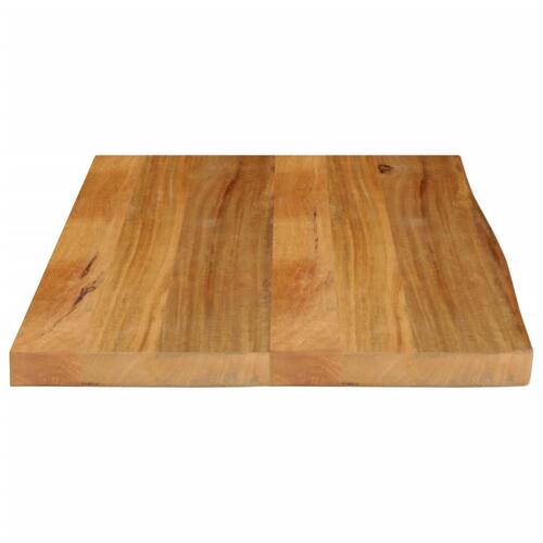 Bordplade 70x60x2,5 cm naturlig kant massivt mangotræ
