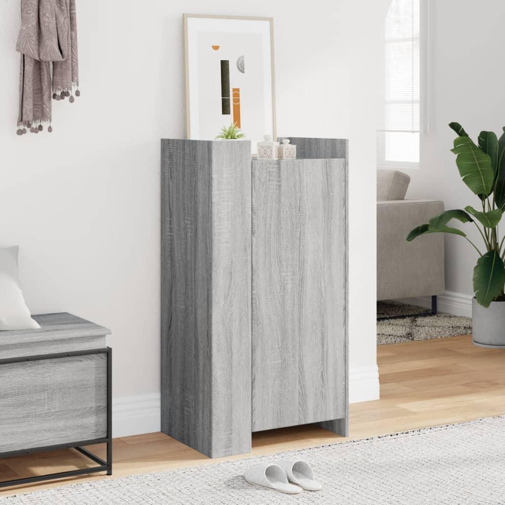 Skoreol 52x37,5x100 cm konstrueret træ grå sonoma-eg billede