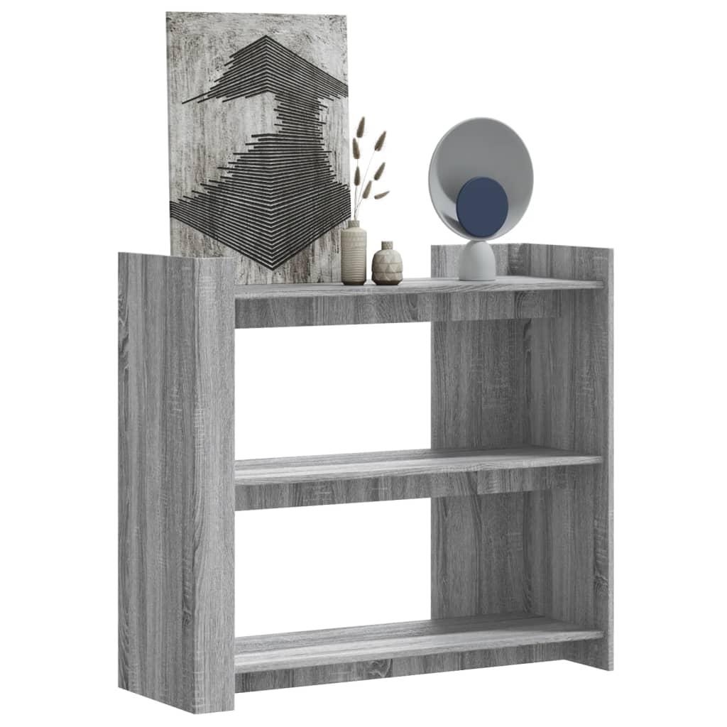 Konsolbord 100x35x90 cm konstrueret træ grå sonoma-eg