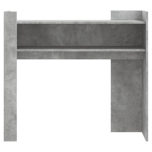 Konsolbord 100x35x90 cm konstrueret træ betongrå
