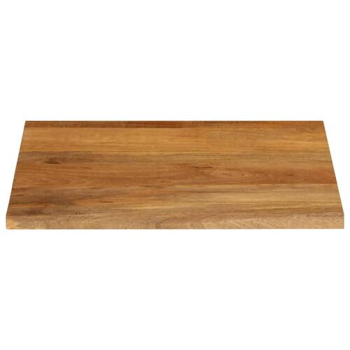 Bordplade 60x60x2,5 cm naturlig kant massivt mangotræ