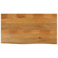 Bordplade 100x60x2,5 cm naturlig kant massivt mangotræ