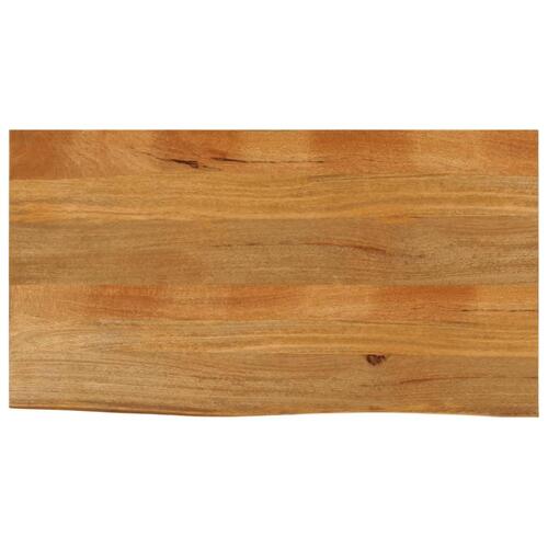 Bordplade 100x60x2,5 cm naturlig kant massivt mangotræ