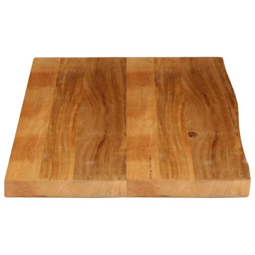 Bordplade 100x60x2,5 cm naturlig kant massivt mangotræ