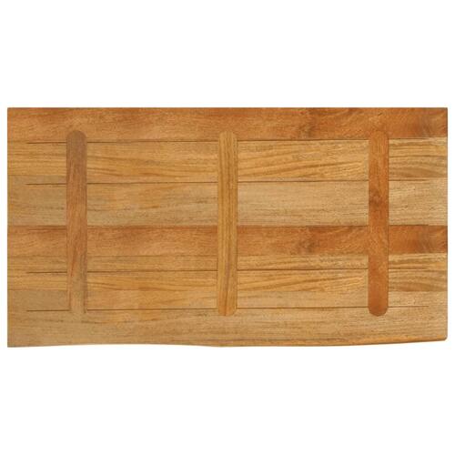 Bordplade 100x60x2,5 cm naturlig kant massivt mangotræ