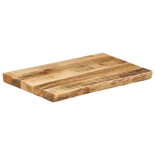 Bordplade 60x40x3,8 cm naturlig kant massivt ru mangotræ