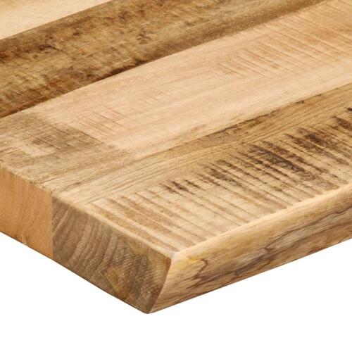 Bordplade 60x40x3,8 cm naturlig kant massivt ru mangotræ