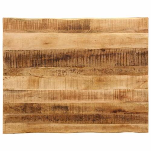 Bordplade 110x80x2,5 cm naturlig kant massivt ru mangotræ