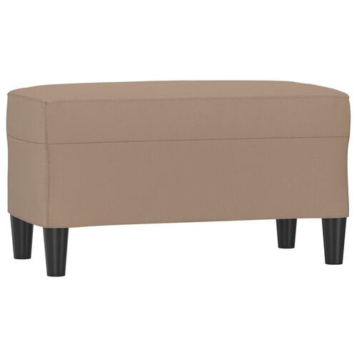 Bænk 70x35x41 cm kunstlæder cappuccinofarvet