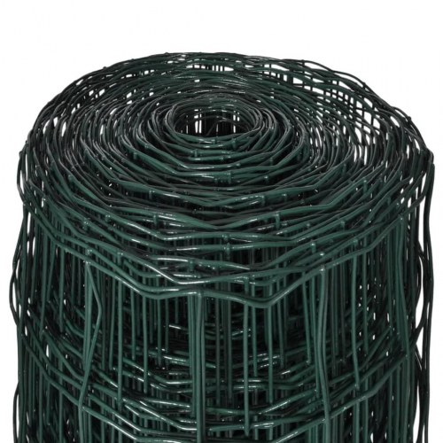 Eurohegn 25 × 1,7 m - ståltråd med grøn PVC-belægning