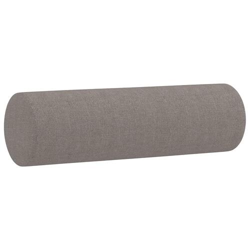 Pyntepuder 2 stk. Ø15x50 cm stof gråbrun
