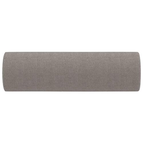 Pyntepuder 2 stk. Ø15x50 cm stof gråbrun