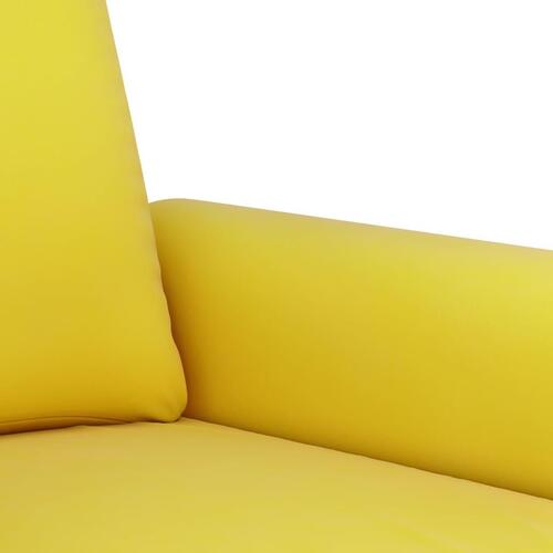 Sofasæt 4 dele med puder velour gul
