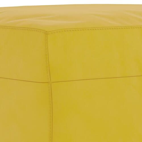 Sofasæt 4 dele med puder velour gul