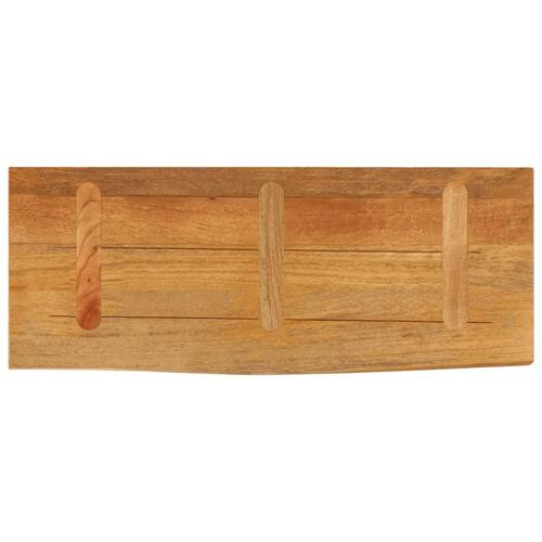 Bordplade 90x20x3,8 cm naturlig kant massivt mangotræ
