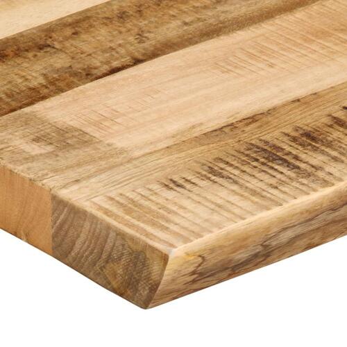 Bordplade 110x60x2,5 cm naturlig kant massivt ru mangotræ