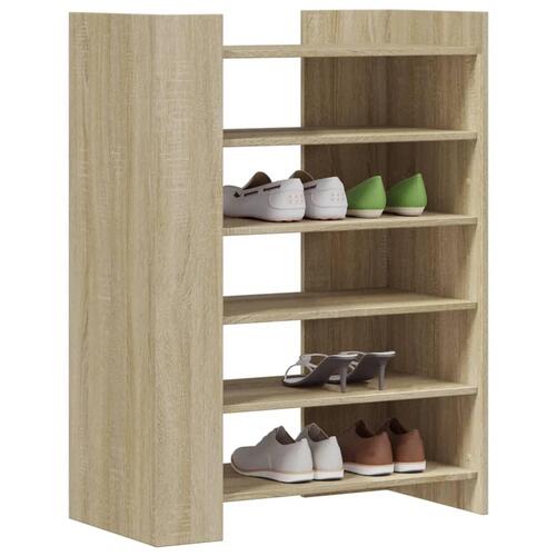 Skoreol 74,5x37,5x100 cm konstrueret træ sonoma-eg