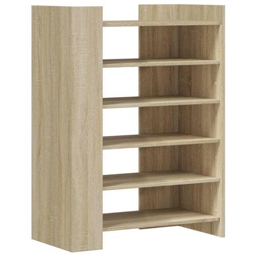 Skoreol 74,5x37,5x100 cm konstrueret træ sonoma-eg