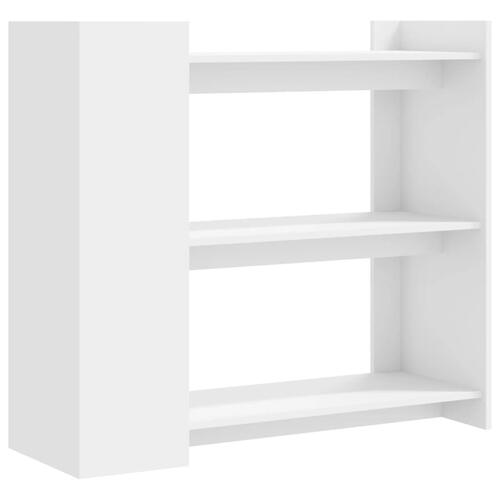 Konsolbord 100x35x90 cm konstrueret træ hvid