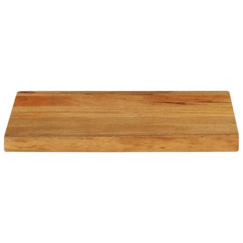 Bordplade 40x30x2,5 cm naturlig kant massivt mangotræ