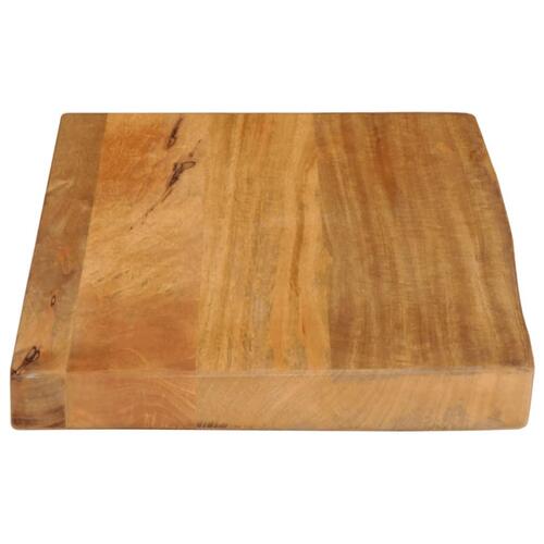 Bordplade 40x30x2,5 cm naturlig kant massivt mangotræ