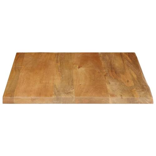 Bordplade 40x40x2,5 cm naturlig kant massivt mangotræ