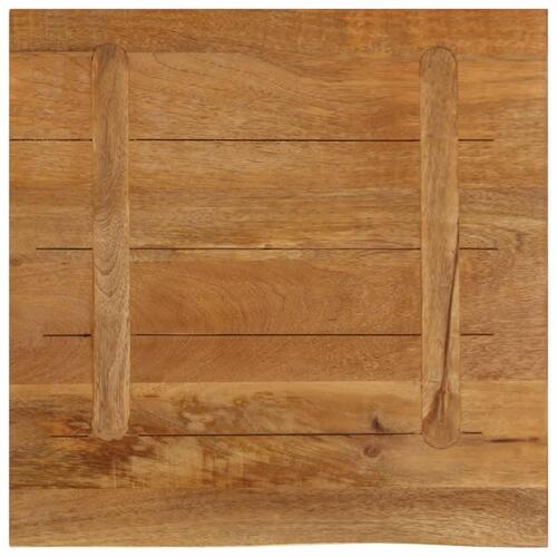 Bordplade 40x40x2,5 cm naturlig kant massivt mangotræ
