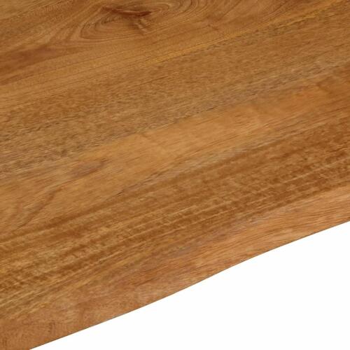Bordplade 40x40x2,5 cm naturlig kant massivt mangotræ
