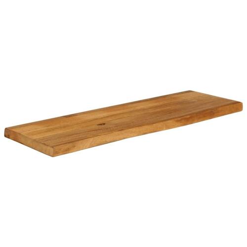 Bordplade 110x40x2,5 cm naturlig kant massivt mangotræ