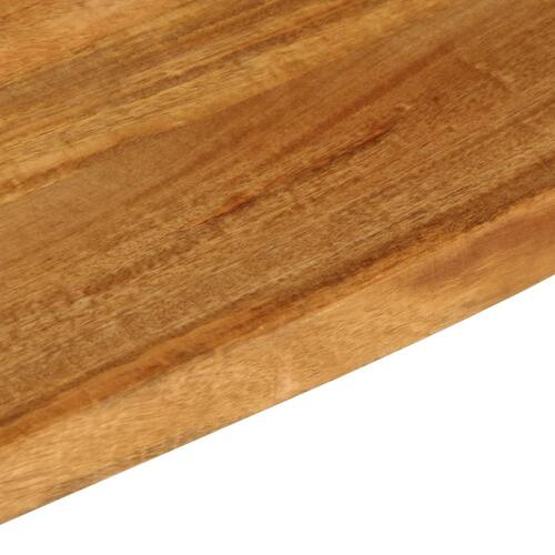 Bordplade 110x40x2,5 cm naturlig kant massivt mangotræ