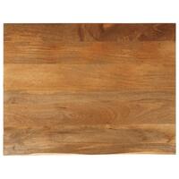 Bordplade 90x80x2,5 cm naturlig kant massivt mangotræ