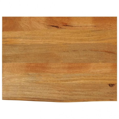 Bordplade 90x60x3,8 cm naturlig kant massivt mangotræ