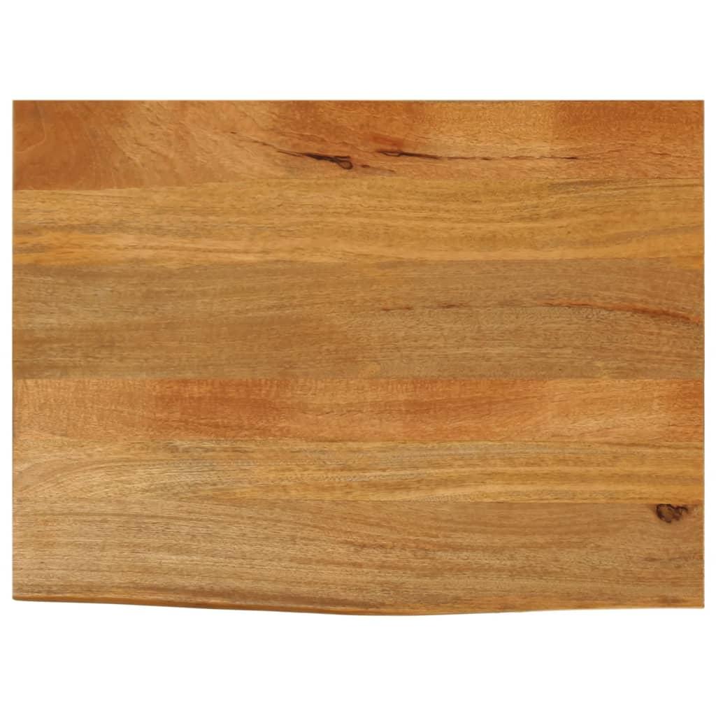 Bordplade 90x60x3,8 cm naturlig kant massivt mangotræ billede