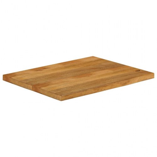 Bordplade 90x60x3,8 cm naturlig kant massivt mangotræ