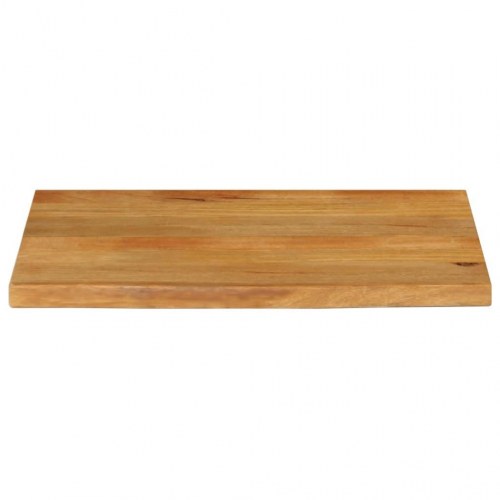 Bordplade 90x60x3,8 cm naturlig kant massivt mangotræ
