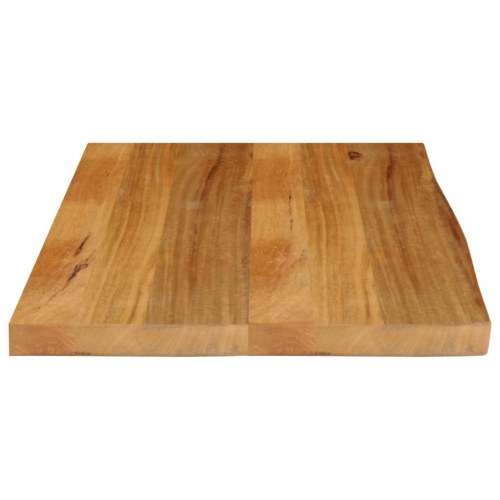 Bordplade 90x60x3,8 cm naturlig kant massivt mangotræ