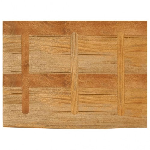 Bordplade 90x60x3,8 cm naturlig kant massivt mangotræ