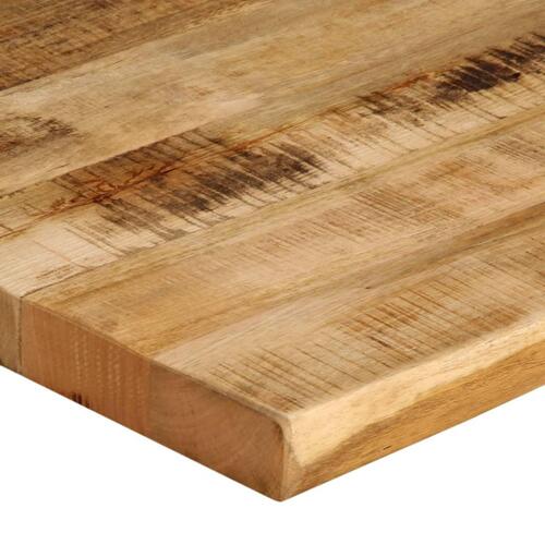 Bordplade 70x60x3,8 cm naturlig kant massivt ru mangotræ