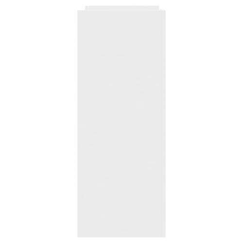 Konsolbord 100x35x90 cm konstrueret træ hvid