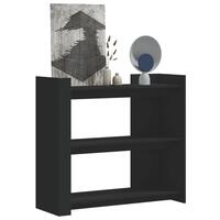 Konsolbord 100x35x90 cm konstrueret træ sort