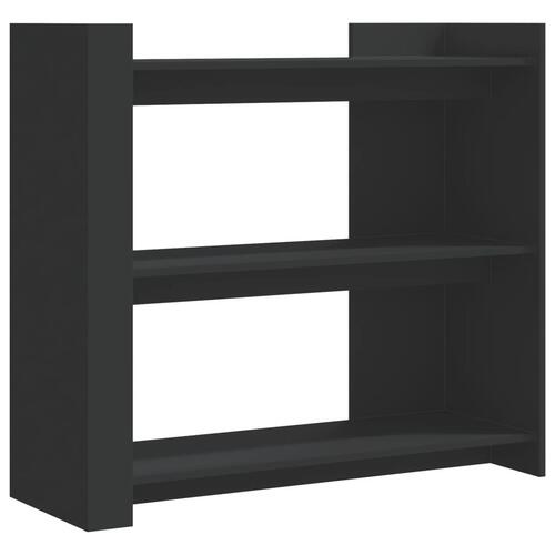 Konsolbord 100x35x90 cm konstrueret træ sort