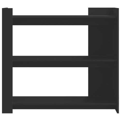 Konsolbord 100x35x90 cm konstrueret træ sort