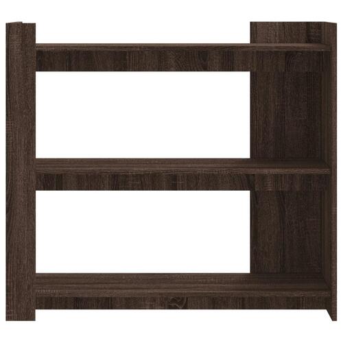 Konsolbord 100x35x90 cm konstrueret træ brun egetræsfarve
