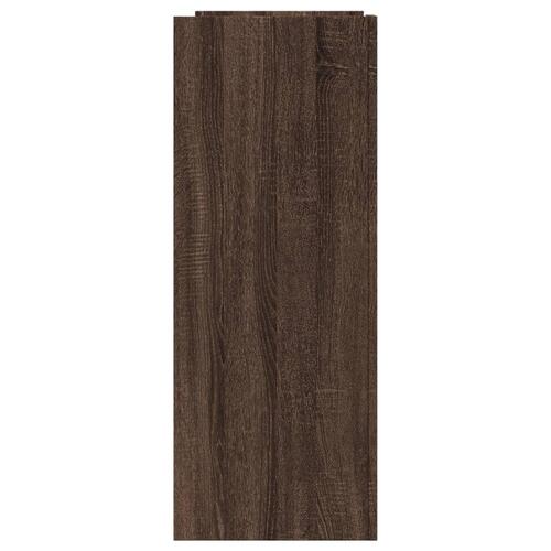 Konsolbord 100x35x90 cm konstrueret træ brun egetræsfarve