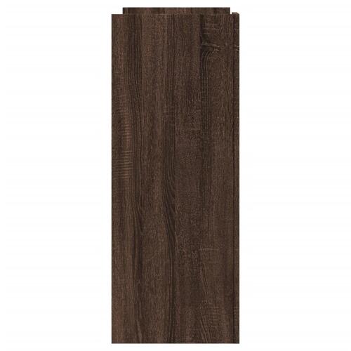 Konsolbord 100x35x90 cm konstrueret træ brun egetræsfarve