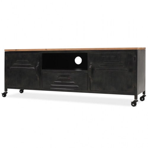 Tv-bord 120x30x43 cm sort